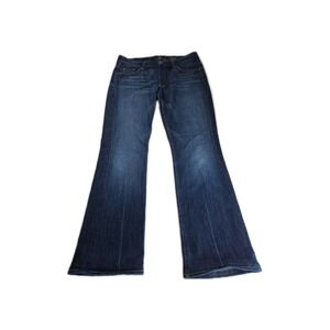 7 For All Mankind Kimmie Bootcut Jeans Dark Wash B(air) Denim Womens Size 32